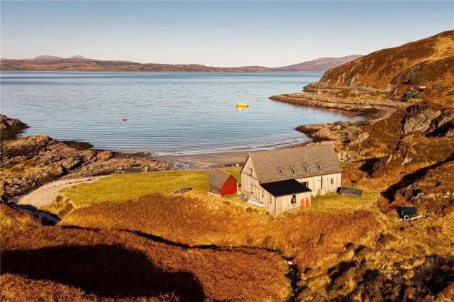 ‘Incredible’ off-grid home with its own private beach on sale for £395,000