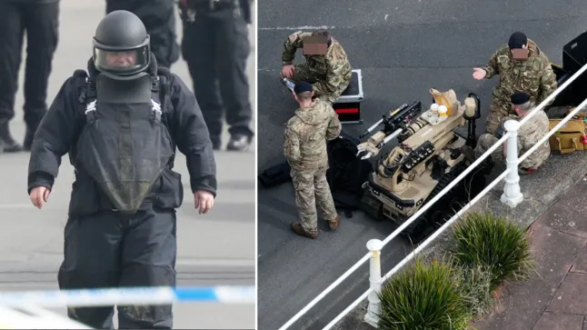 Man sectioned after explosive chemicals spark seafront evacuation